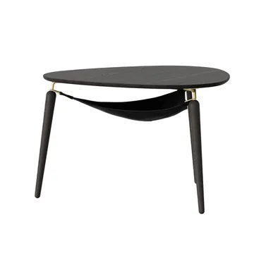Hang Out Couchtisch - Schwarze Eiche-Messing - Umage