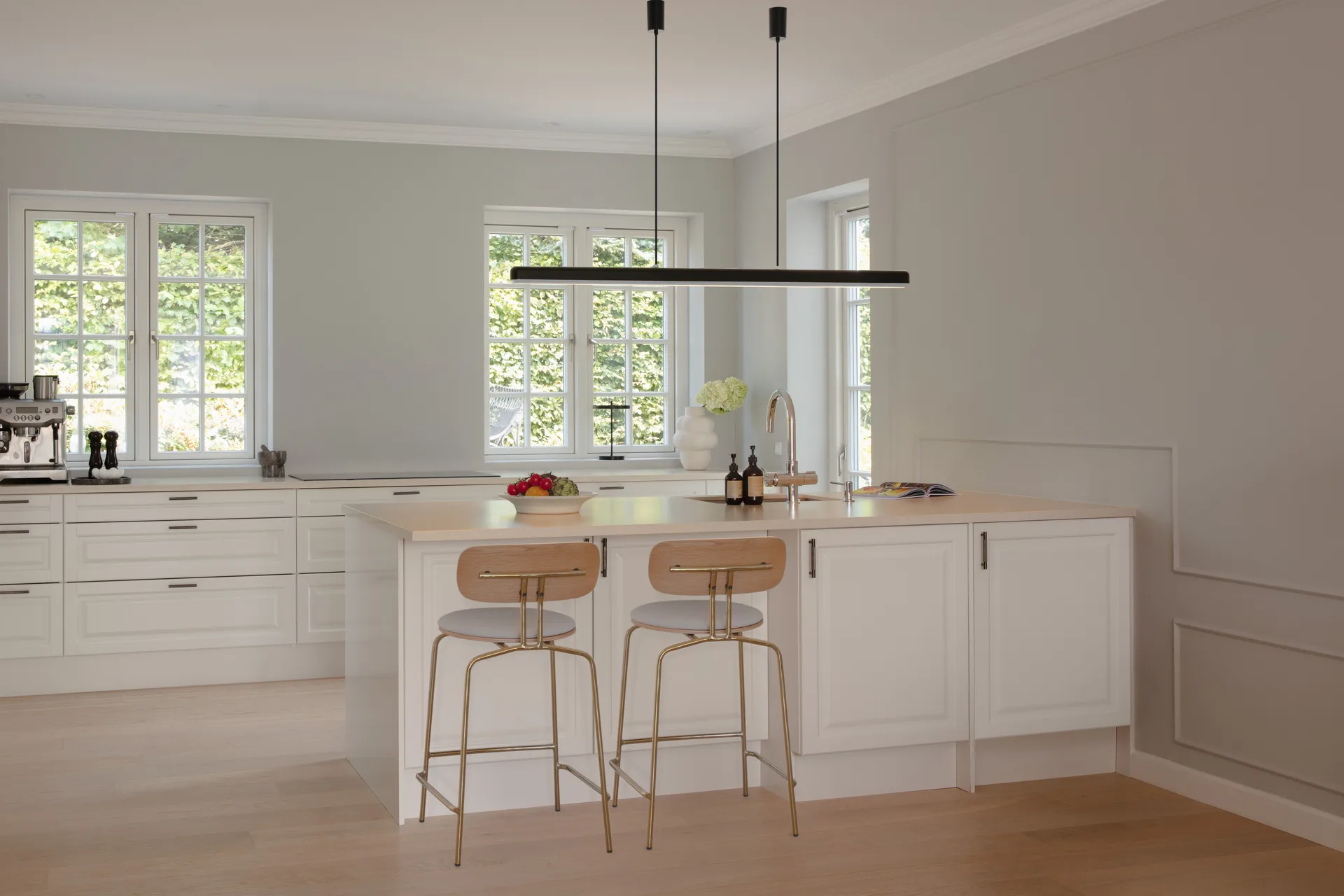 Haselzweig 1,5m Pendel, Black-steel Umage