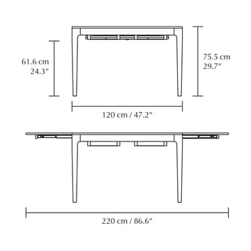 Heart'n'Soul Esstisch 90x120 cm - Dark oak - Umage