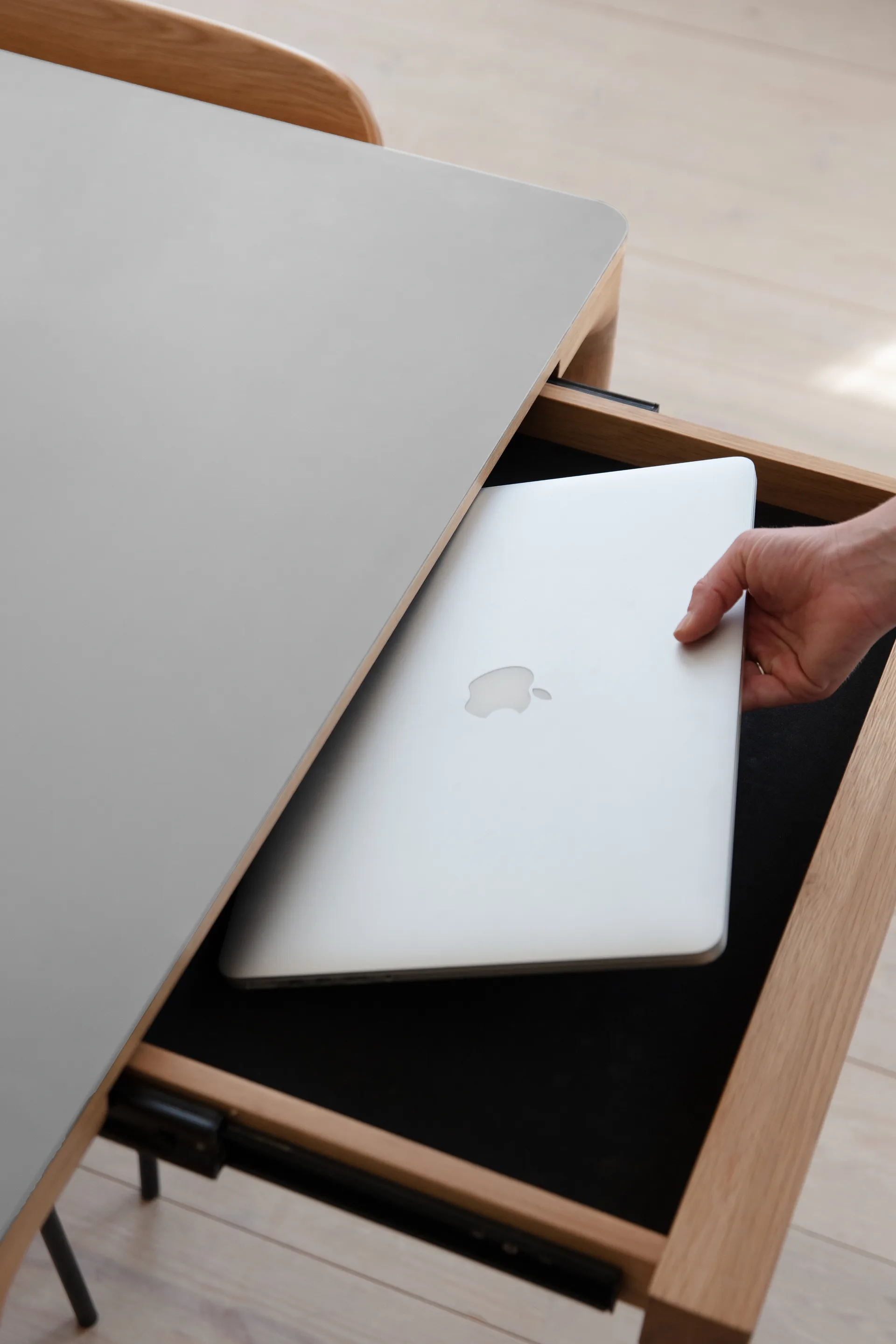 Heart'n'Soul Esstisch 90x200 cm, Oak-cloud grey Umage