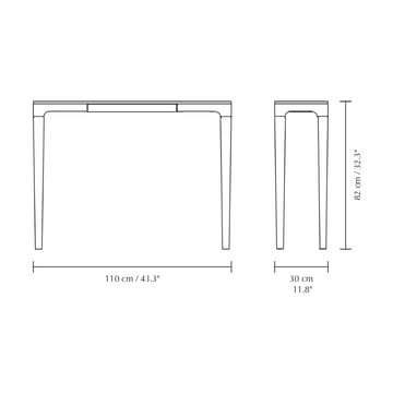 Heart'n'Soul Konsolentisch 120 cm - Oak-cloud grey - Umage