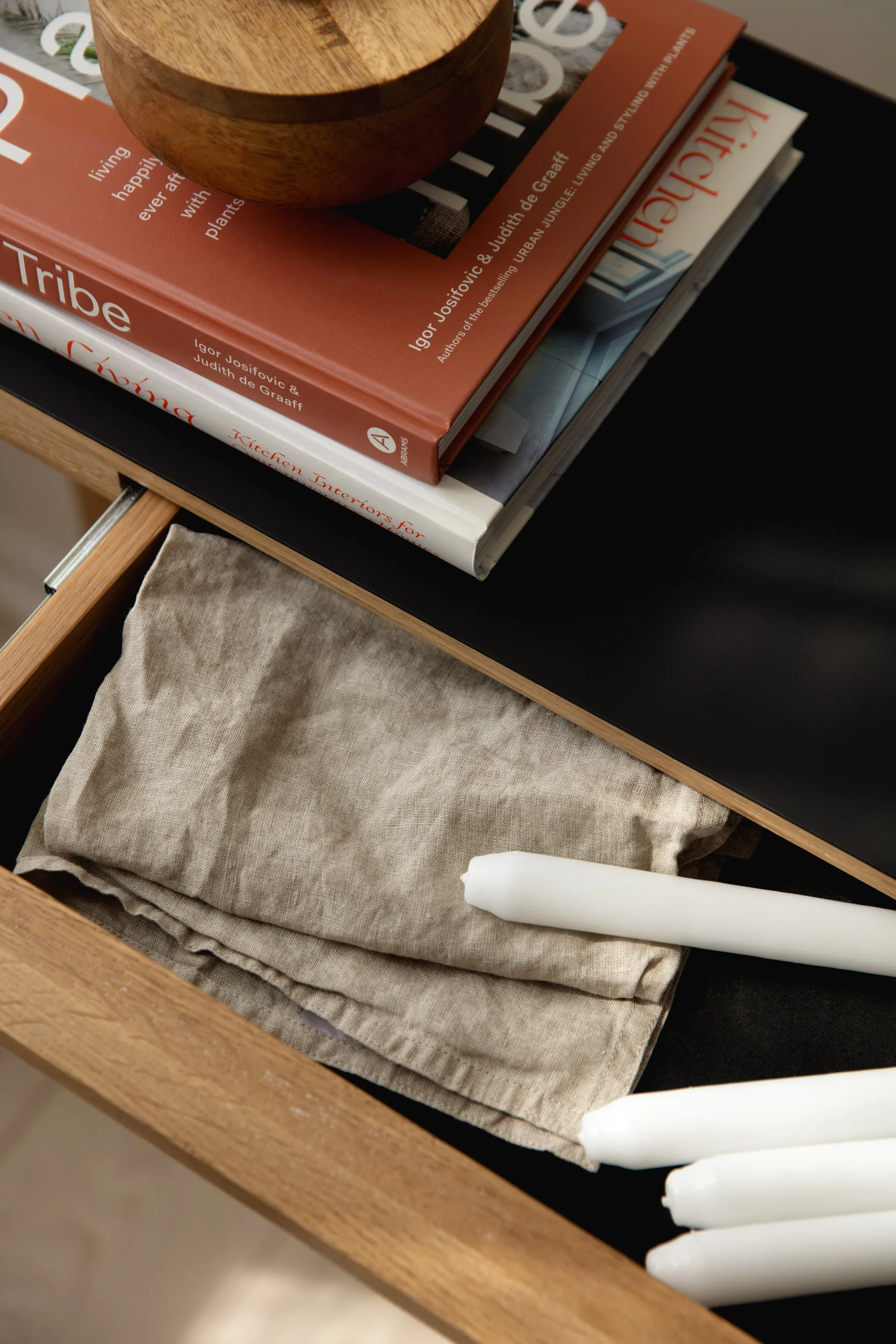 Heart'n'Soul Konsolentisch 120 cm, Oak-obsidian black Umage