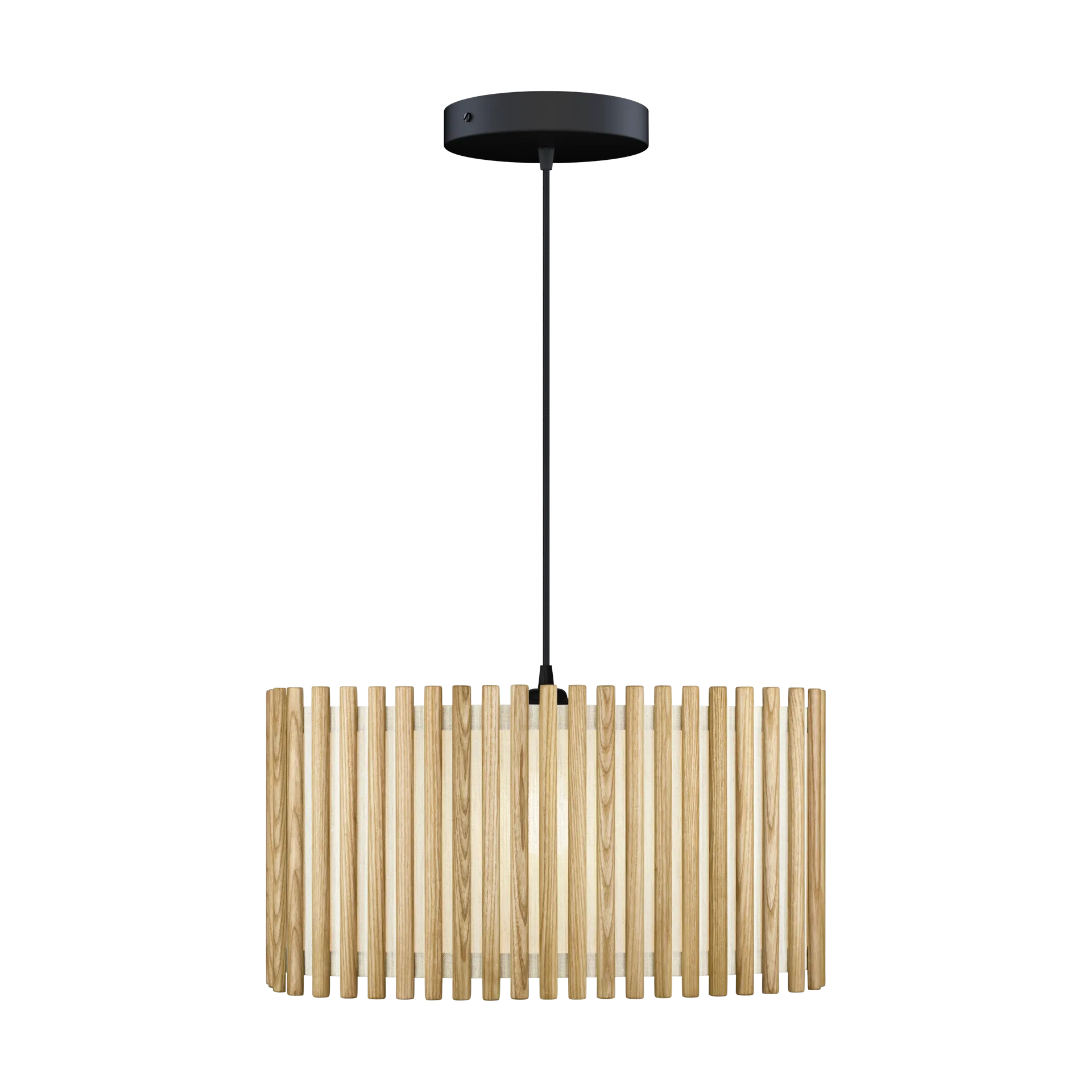 Komorebi Pendelleuchte large, Rectangular Eiche-Schwarz Umage