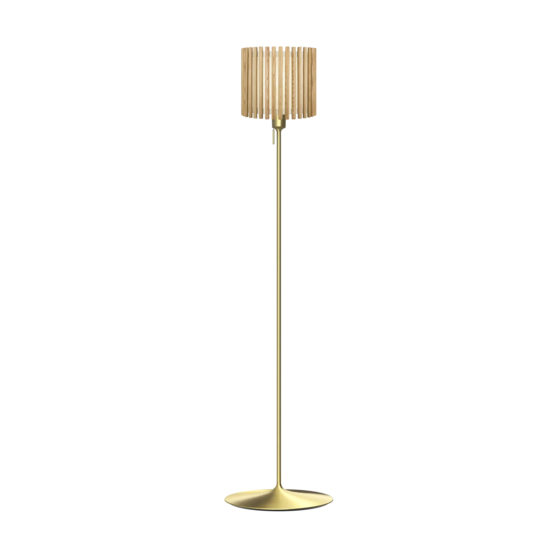Komorebi Stehleuchte medium, Circle oak-Bürstmessing Umage