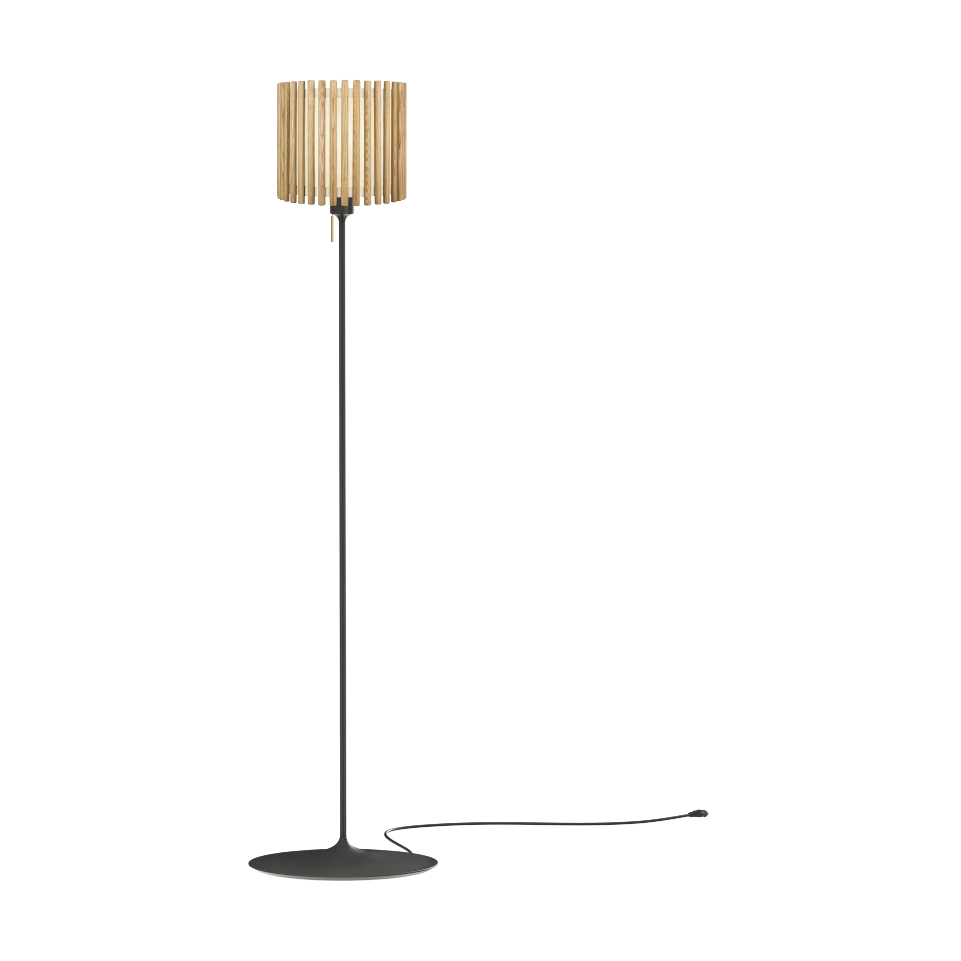 Komorebi Stehleuchte medium, Circle oak-schwarz Umage