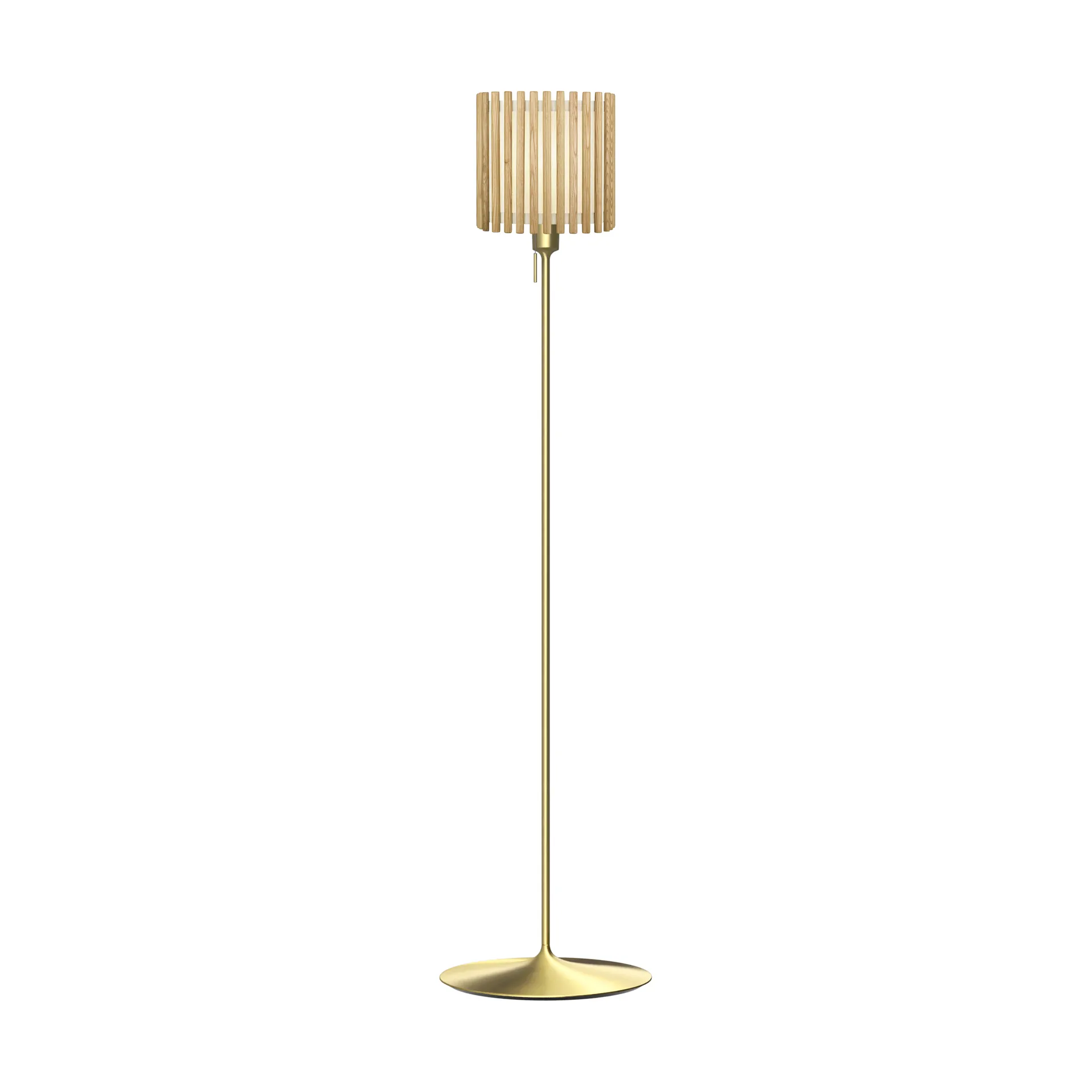 Komorebi Stehleuchte medium, Square oak-gebürstetes Messing Umage