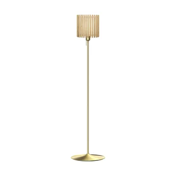 Komorebi Stehleuchte medium - Square oak-gebürstetes Messing - Umage