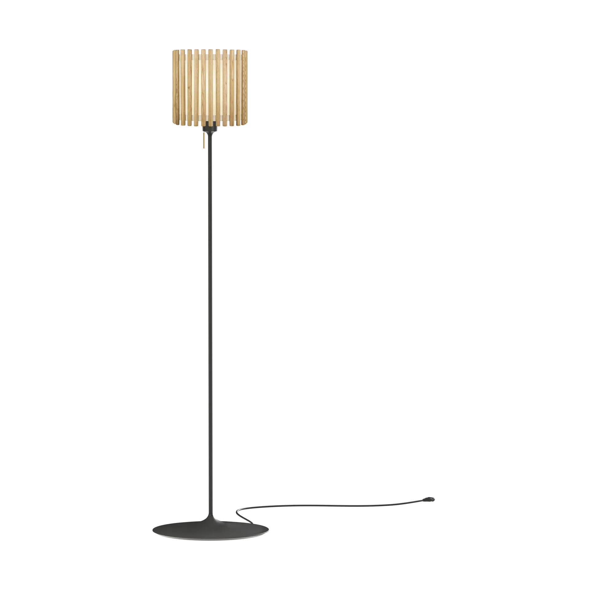 Komorebi Stehleuchte medium, Square oak-Schwarz Umage