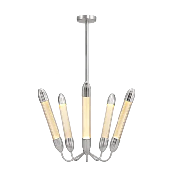 Lemon Squeeze Penta kurze Deckenleuchte - Polished steel - Umage