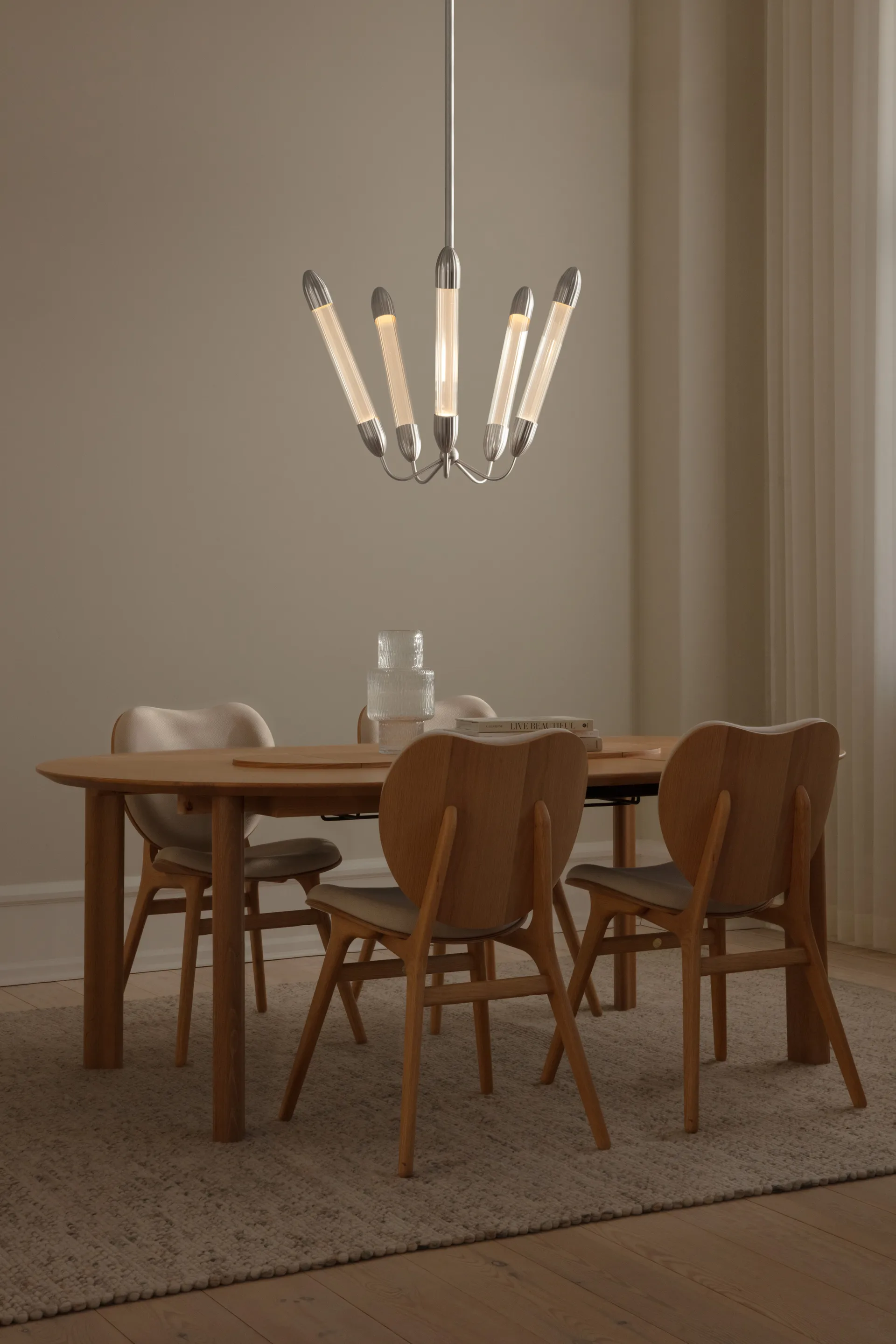 Lemon Squeeze Penta kurze Deckenleuchte, Polished steel Umage