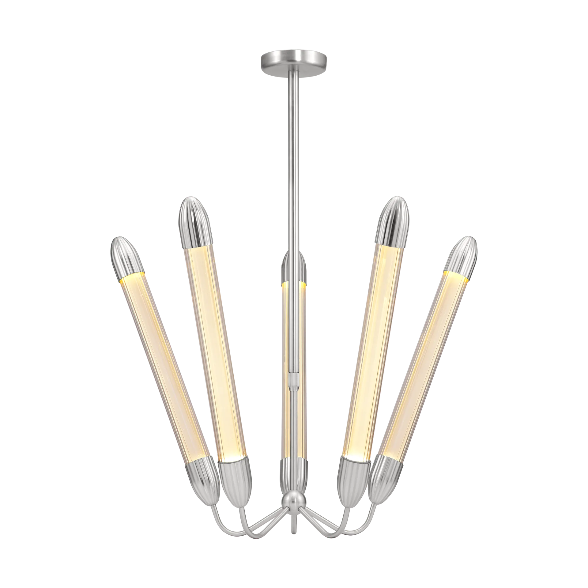 Lemon Squeeze Penta lange Deckenleuchte, Polished steel Umage