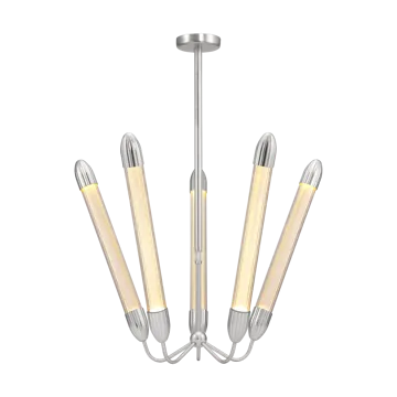 Lemon Squeeze Penta lange Deckenleuchte - Polished steel - Umage