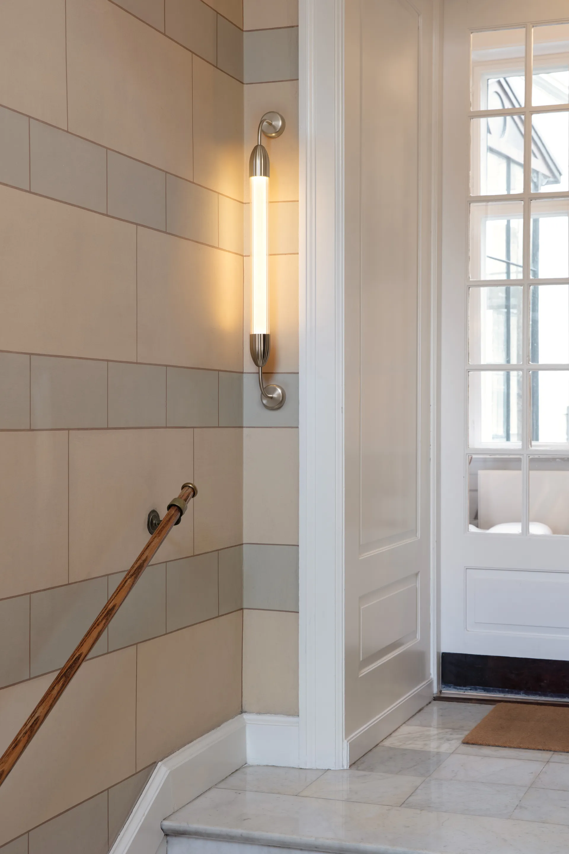 Lemon Squeeze Wall lange Wandleuchte, Single plated brass Umage