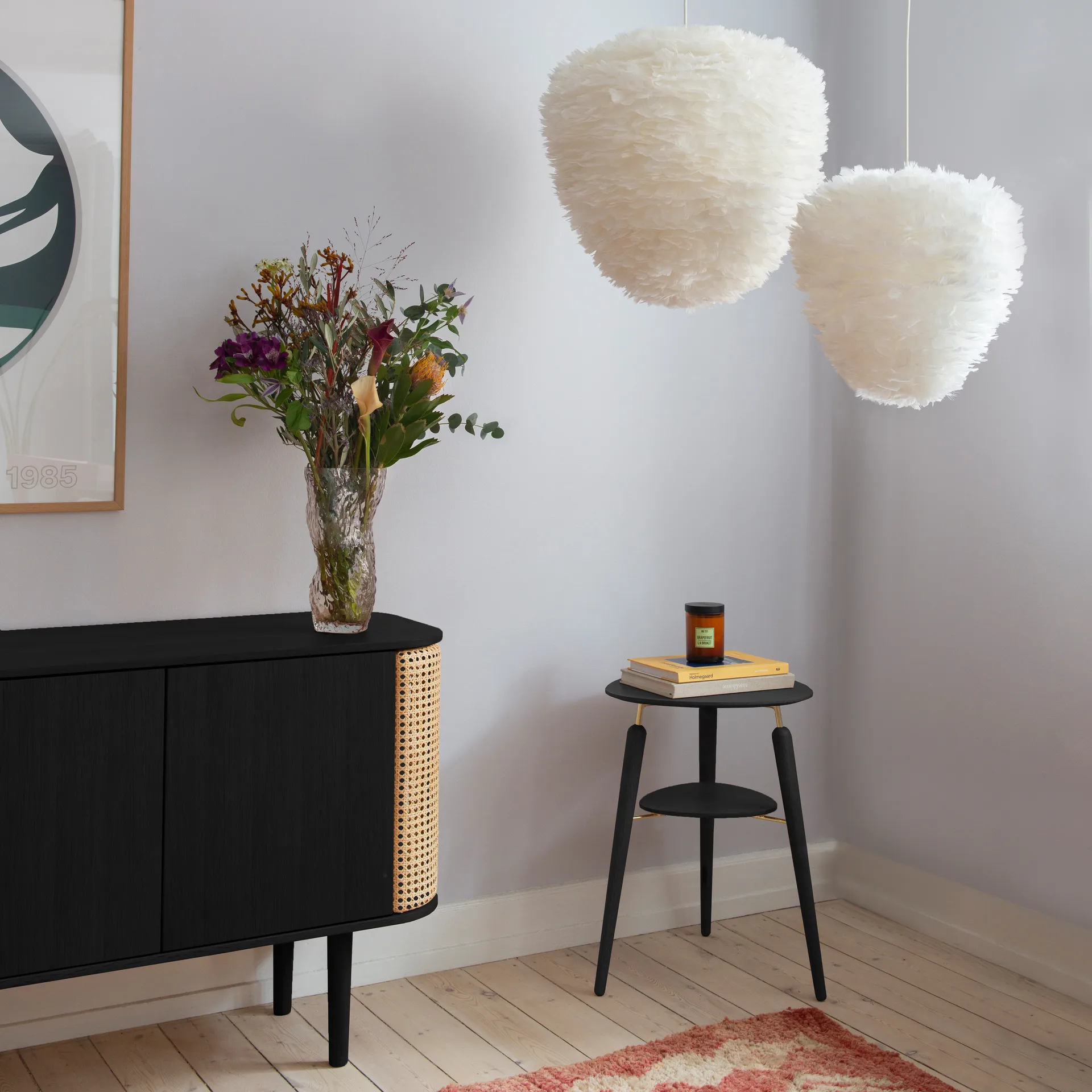 My Spot Beistelltisch, Schwarz Eiche-Messing Umage