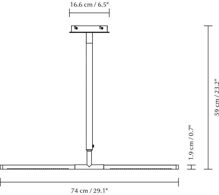 Omni Ceiling Deckenleuchte, Steel Umage