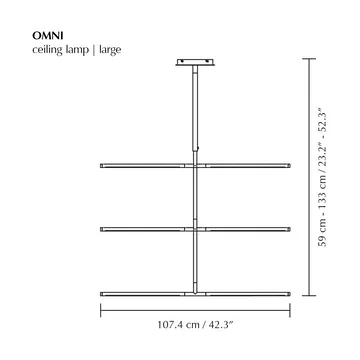 Omni Pendelleuchte  large - Brass - Umage