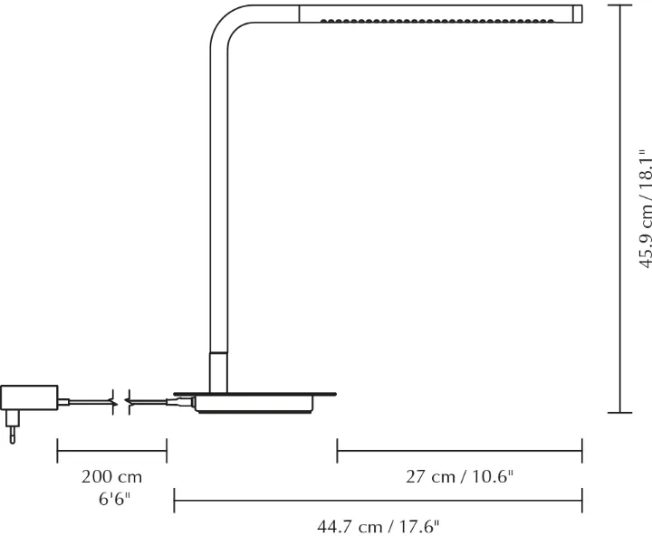 Omni Table Tischleuchte, Steel Umage