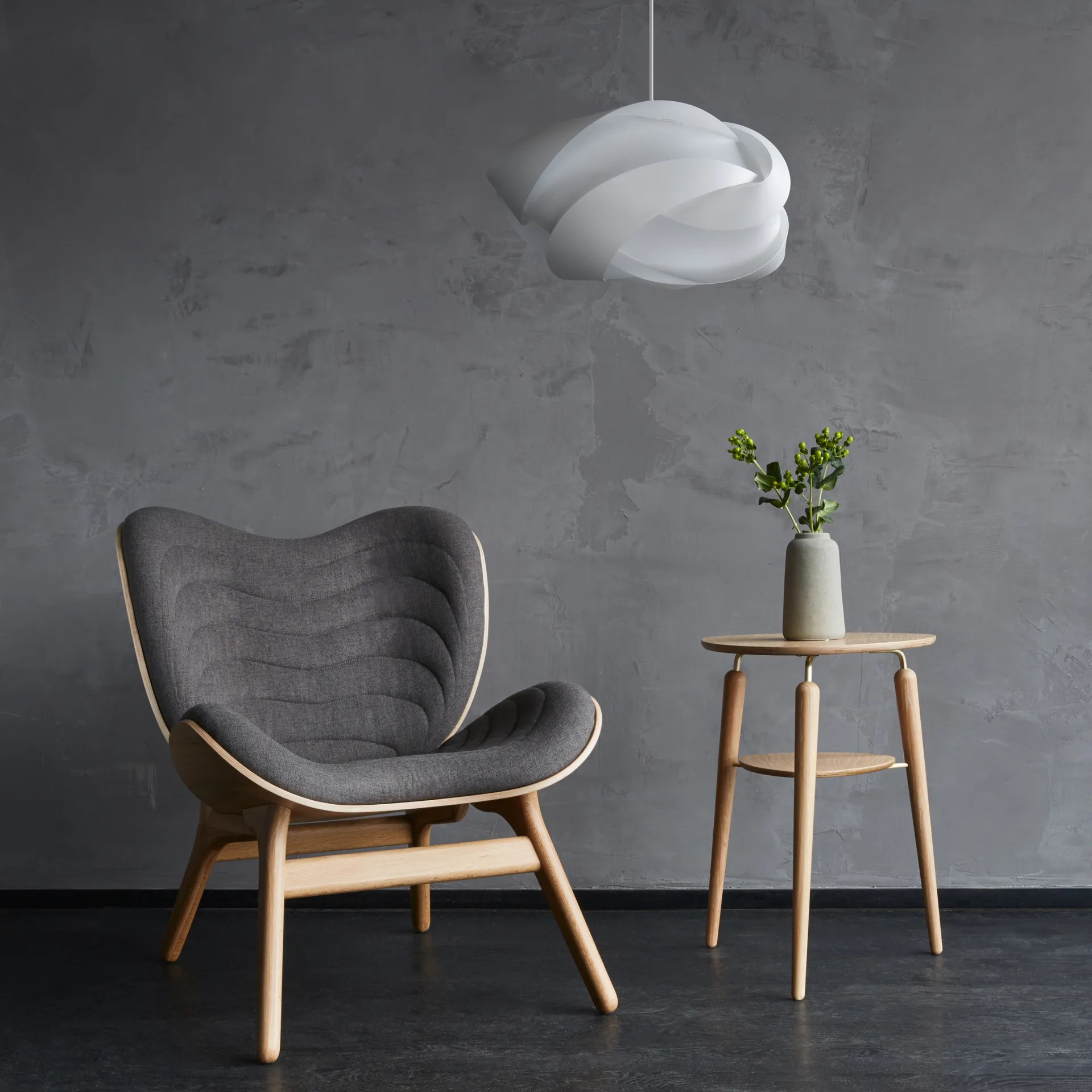 Ribbon Lampenschirm weiß, Ø60cm Umage