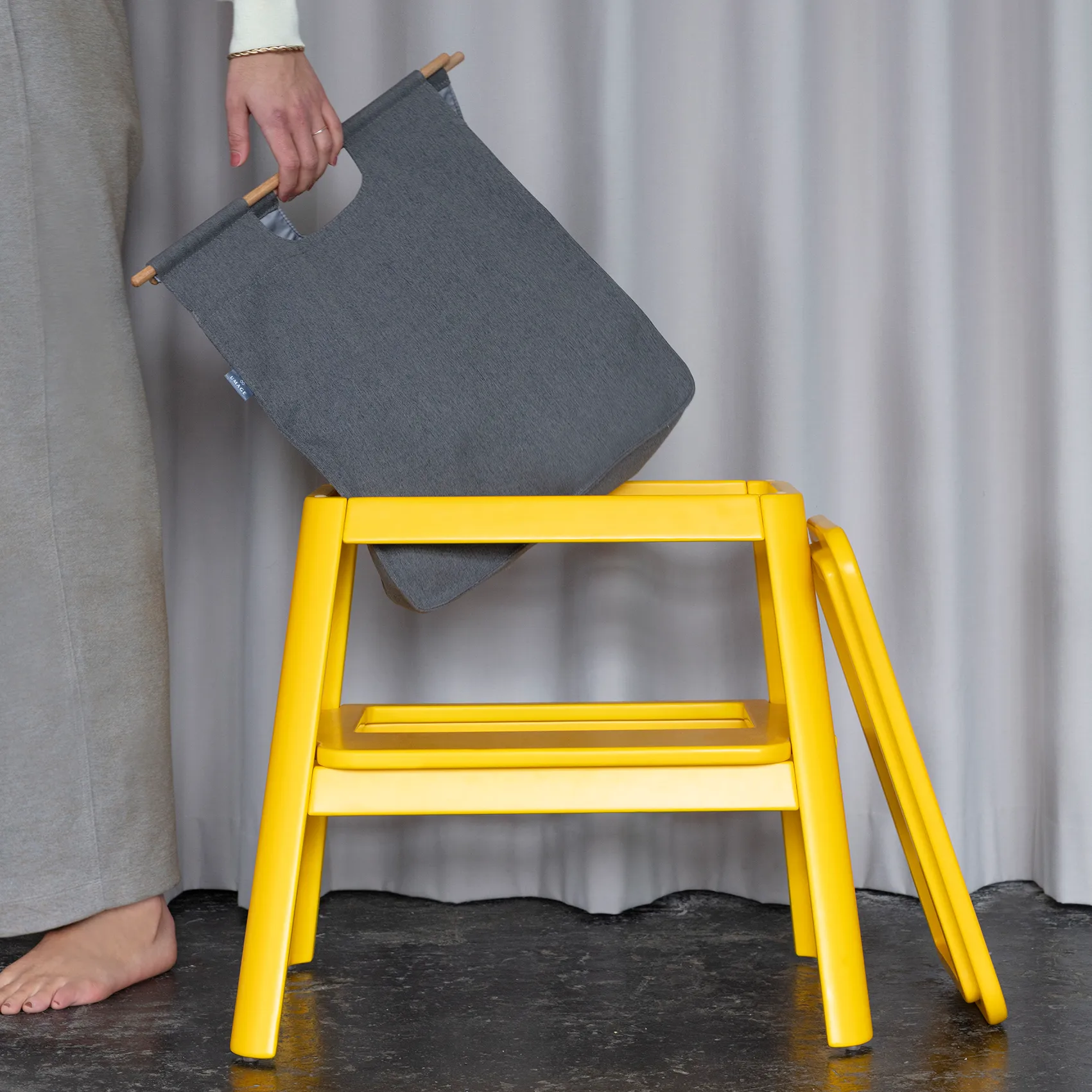 Step it up Hocker, Saffron yellow Umage