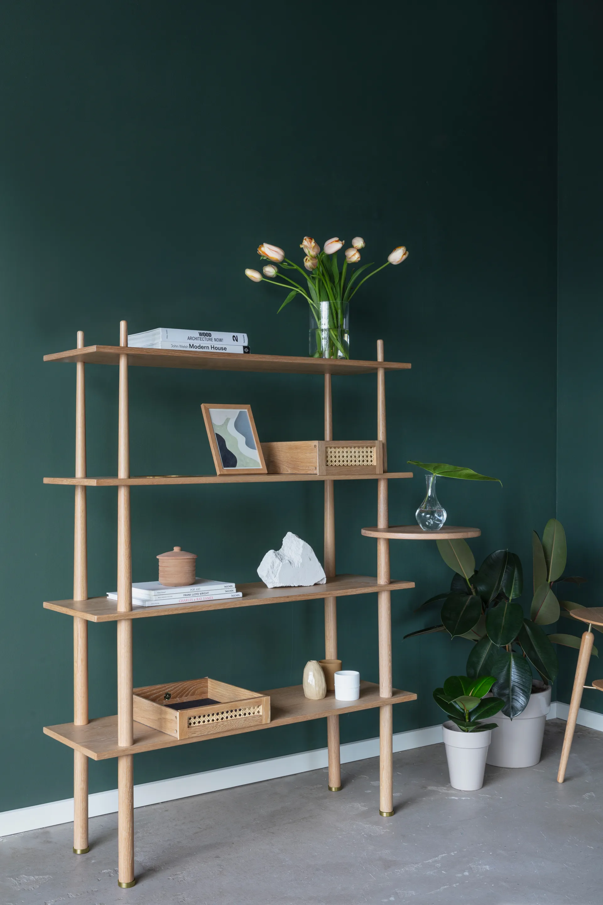 Stories Regal mit 4 Regalböden, Oak Umage