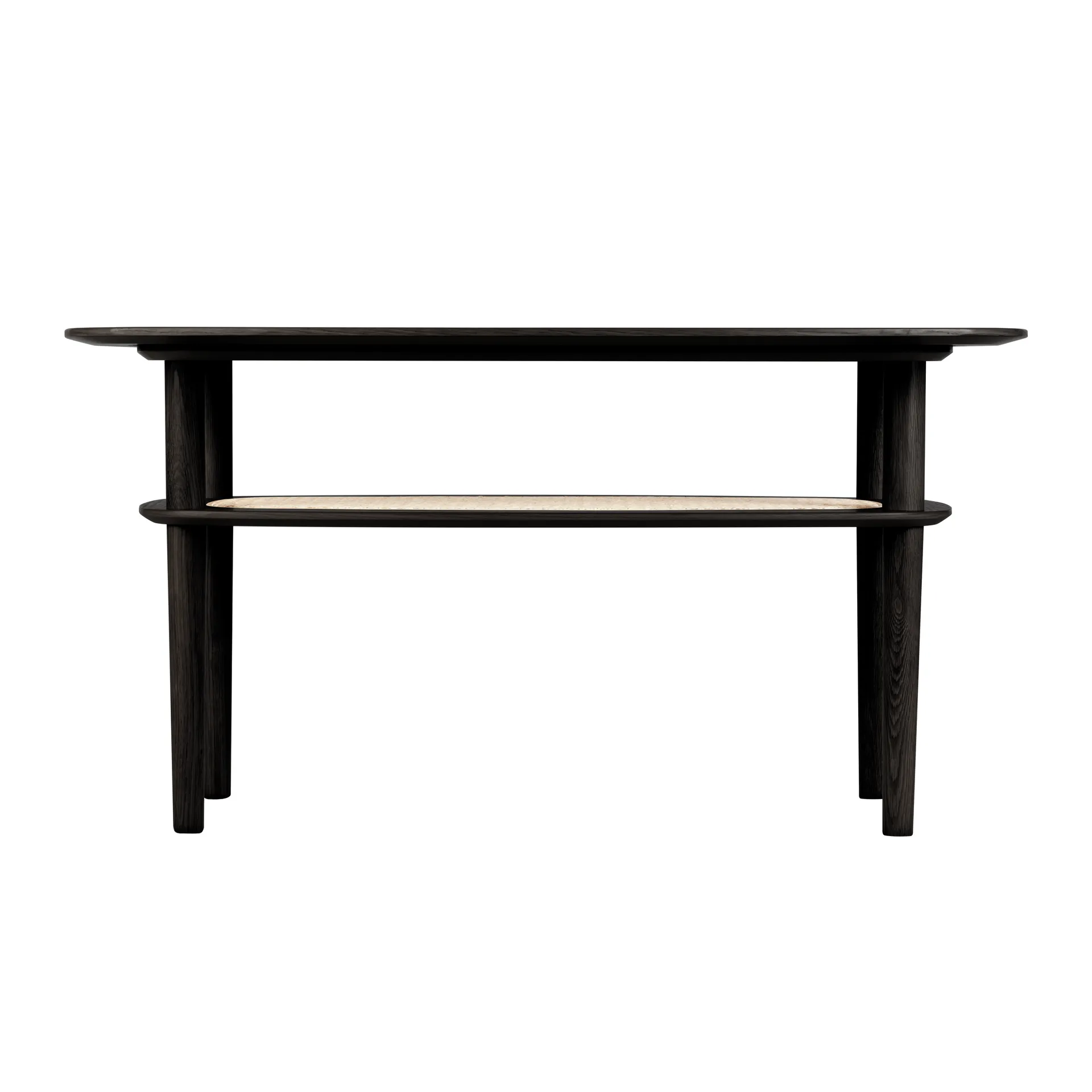 Together Sleek Rectangle Couchtisch 60x100 cm, Black oak Umage