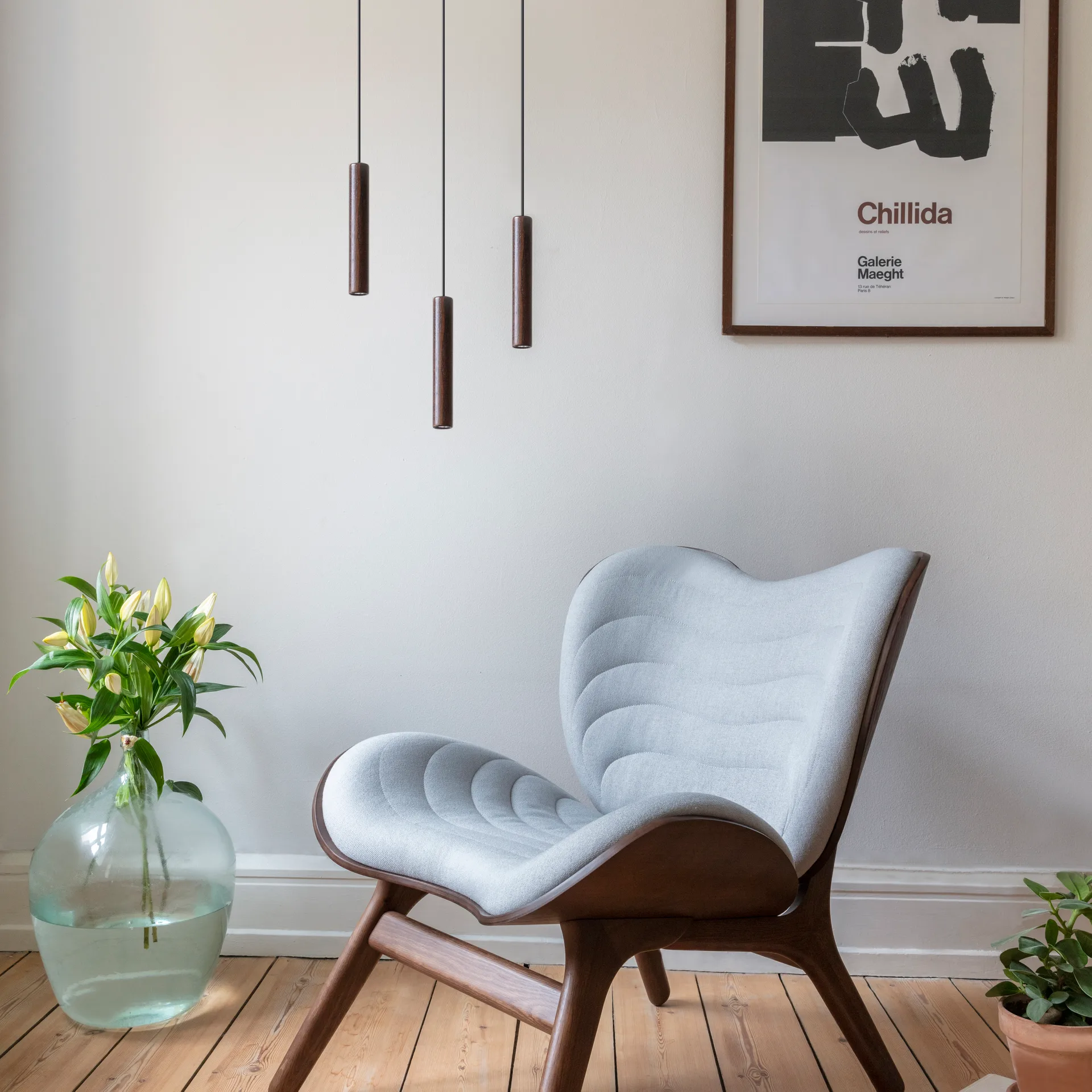 Umage Chimes Leuchte 22cm, Dark oak Umage