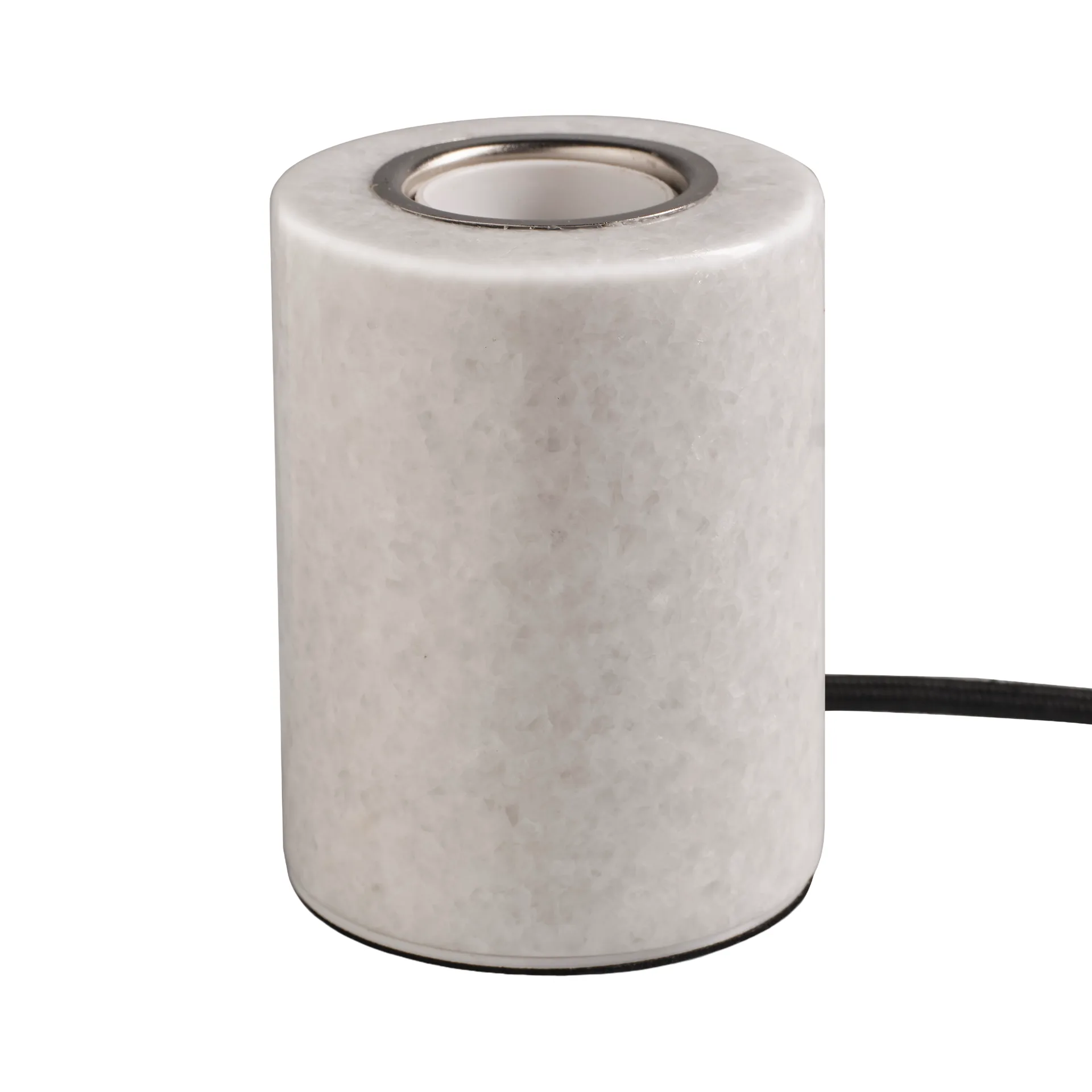 Marble Lampenfuß, Weiß glänzend, Ø8x10,5 cm Unison