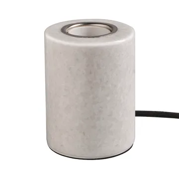 Marble Lampenfuß - Weiß glänzend, Ø8x10,5 cm - Unison