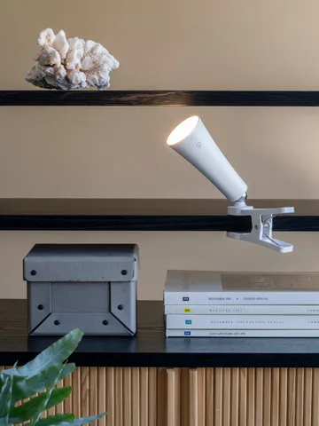 No Cable wiederaufladbare Schreibtischleuchte - Weiß, Ø11,7 × 34,8 cm - Unison