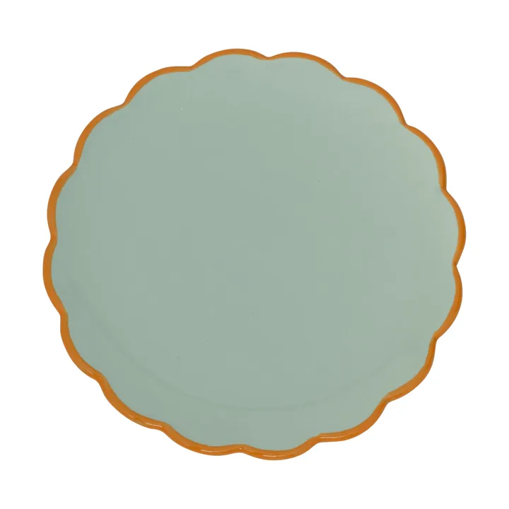 Good Morning skulptierter Teller - Celadon - URBAN NATURE CULTURE