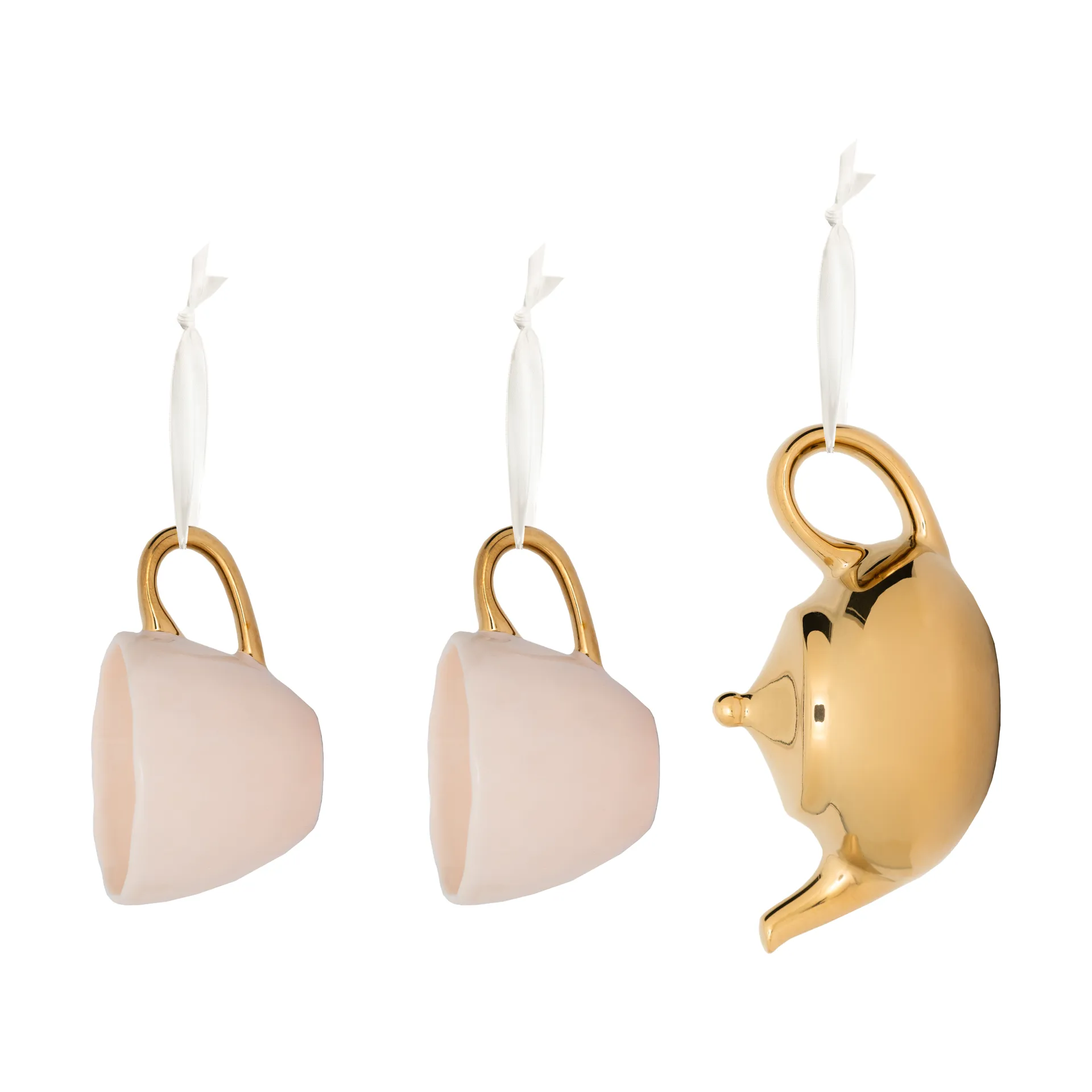Good Morning Weihnachtsschmuck 3 Teile, Pink-gold URBAN NATURE CULTURE