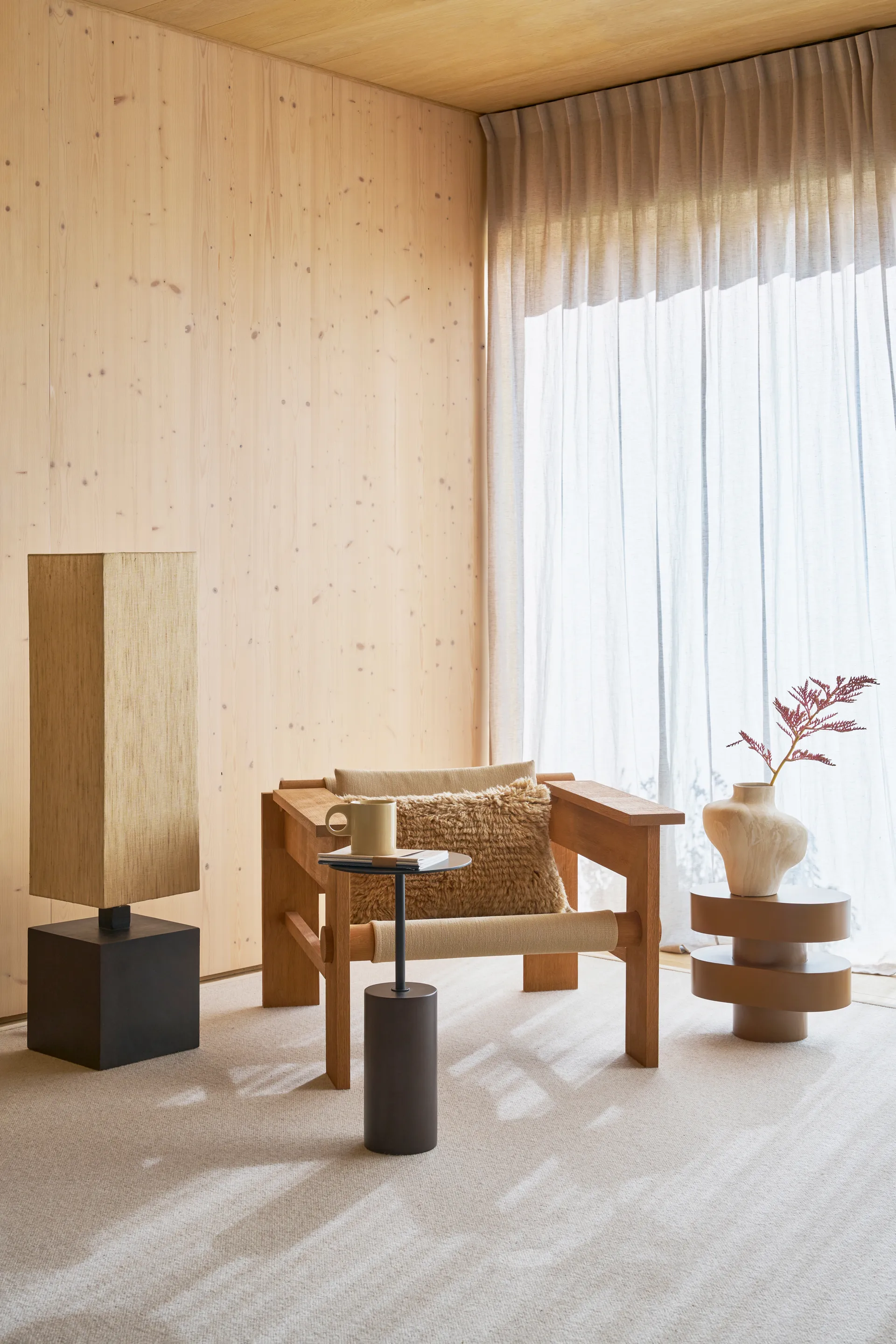 Macy A Beistelltisch ⌀55 cm, Mangoholz URBAN NATURE CULTURE