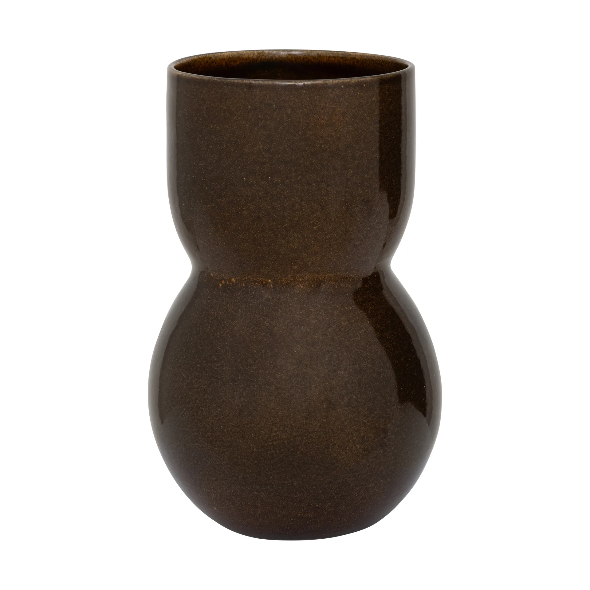 Noan Vase 28 cm, Dark downtown brown URBAN NATURE CULTURE