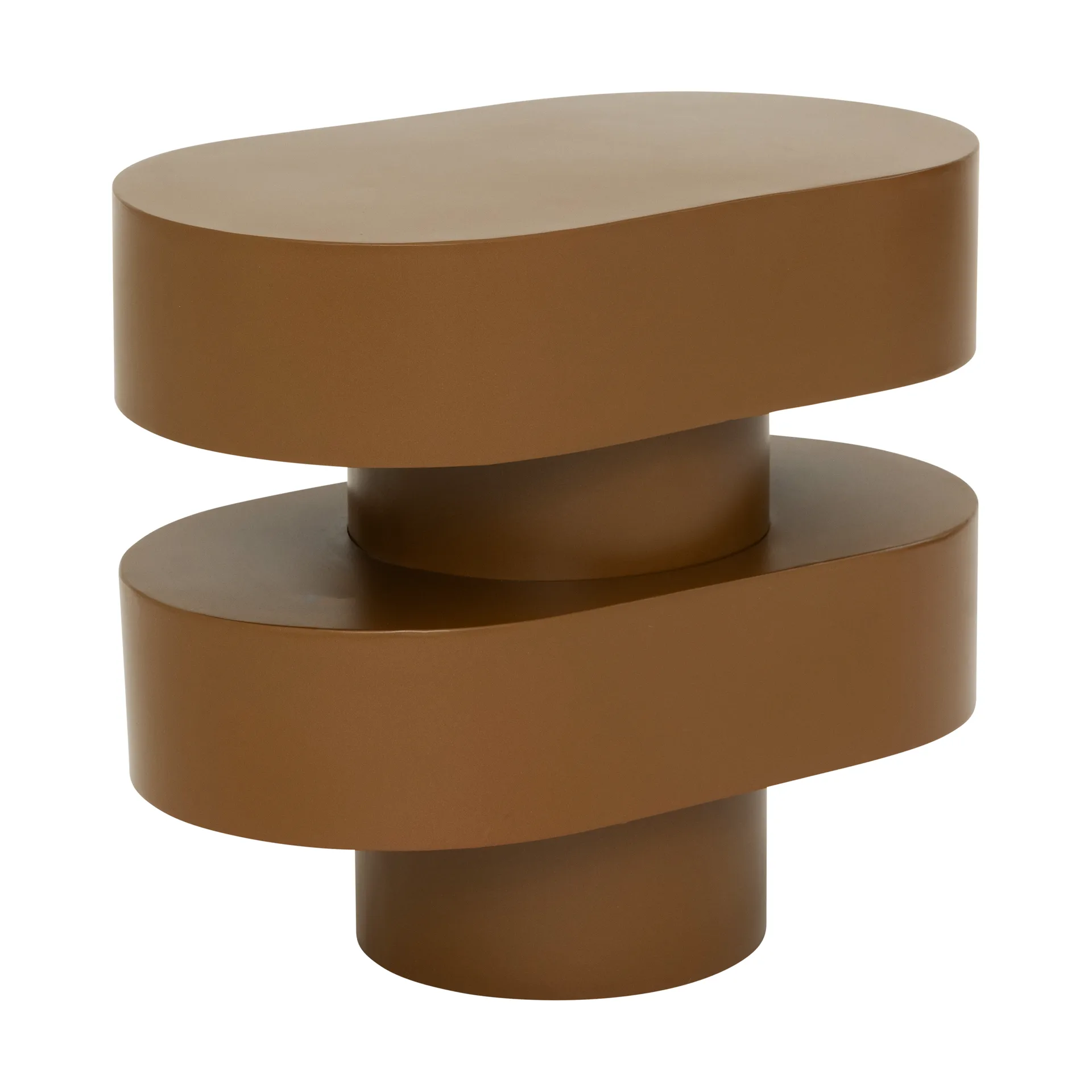 Ovaali Beistelltisch 34 cm, Golden brown URBAN NATURE CULTURE