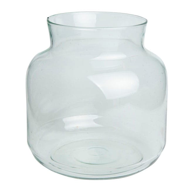Vase aus recyceltem Glas 23cm, Klar URBAN NATURE CULTURE