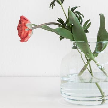 Vase aus recyceltem Glas 23cm - Klar - URBAN NATURE CULTURE