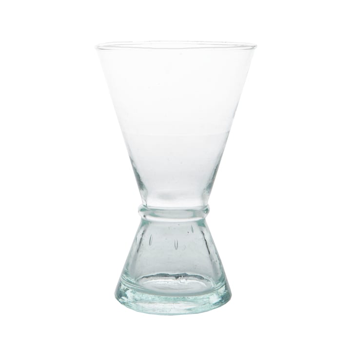 Weinglas aus recyceltem Glas medium - Klar-grün - URBAN NATURE CULTURE