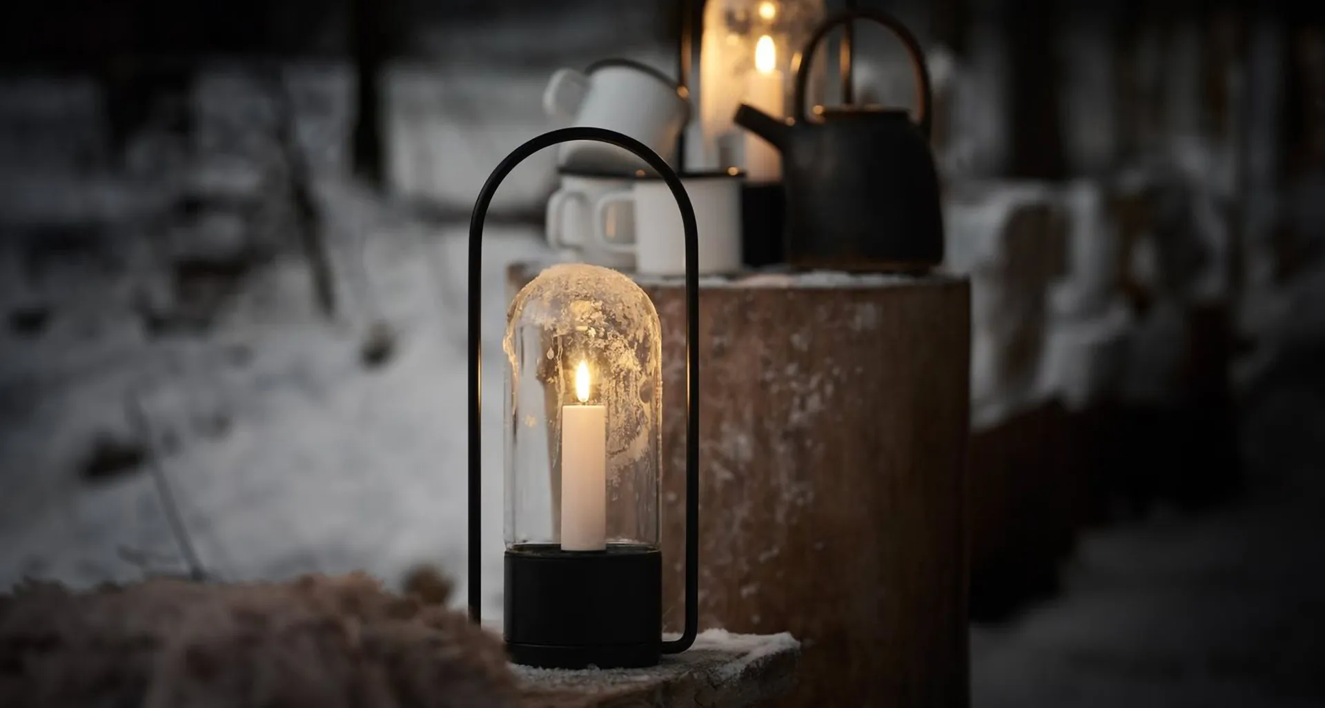 Outdoor-Halter für Lanterna 34 cm, Schwarz Uyuni Lighting