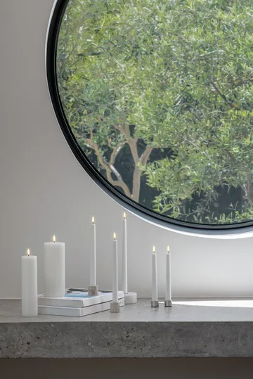 Uyuni LED Stabkerze weiß 2er Pack - Ø2,3 × 25,2 cm - Uyuni Lighting