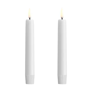 Uyuni LED Stabkerze weiß 2er Pack - Ø2,3 x 16,4cm - Uyuni Lighting