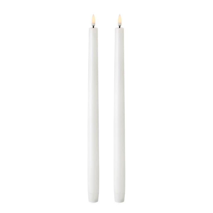 Uyuni LED Stabkerze weiß 2er Pack - 37,8cm - Uyuni Lighting