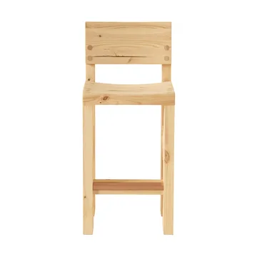 001 Bar Stool Barhocker - Matt geölwachsbehandelte Kiefer, 65 cm - Vaarnii