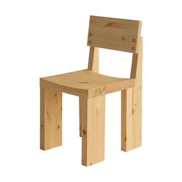 001 Dining Chair Stuhl - Matt geöltes Wachs-Kiefernholz - Vaarnii
