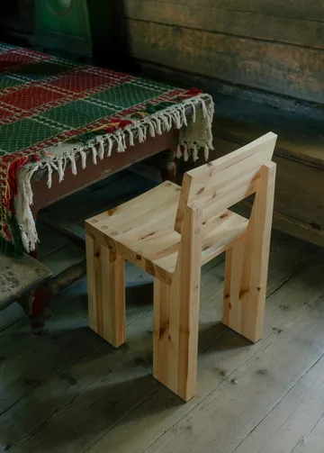 001 Dining Chair Stuhl - Matt geöltes Wachs-Kiefernholz - Vaarnii