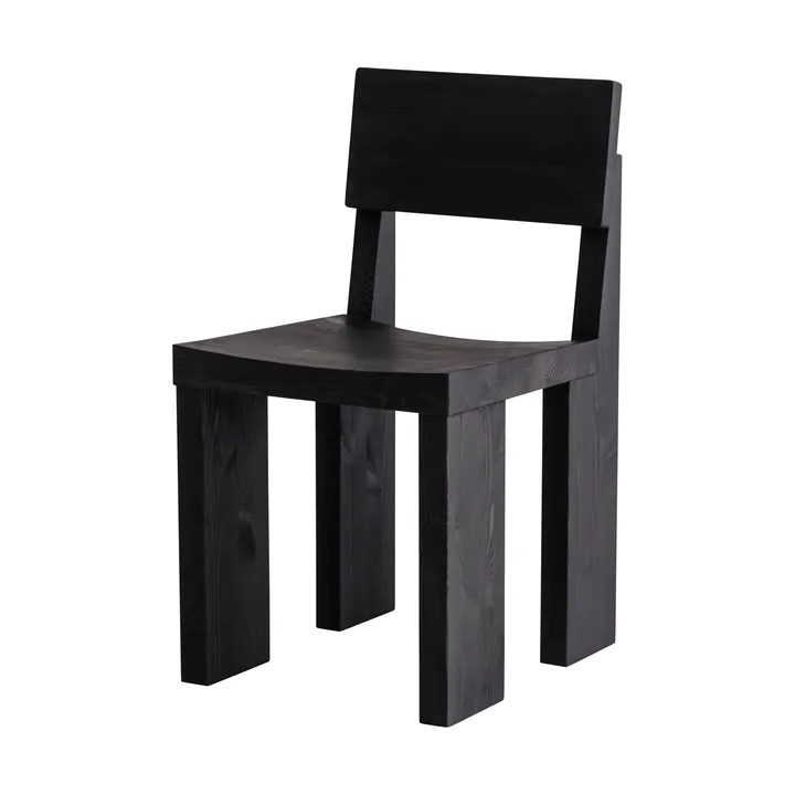 001 Dining Chair Stuhl - Schwarz gebeizte Kiefer - Vaarnii