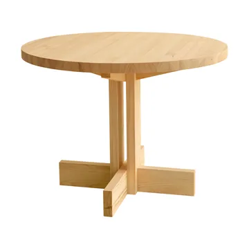 001 Dining Table Esstisch - Matt geöltes Wachs-Kiefernholz, Ø100 x 74 cm - Vaarnii