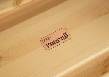 002 Ast Stool Hocker - Matt geölwachtete Kiefer, 55x26x45 cm - Vaarnii