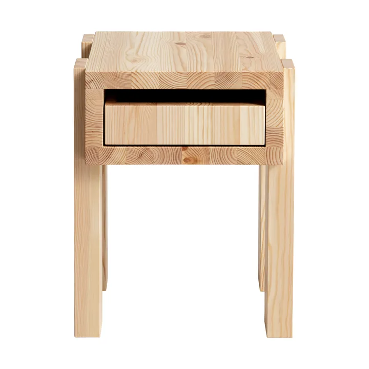 003 Stilts Side Table Beistelltisch - Matt geöltes Wachs Kiefer 40x36x45 cm - Vaarnii
