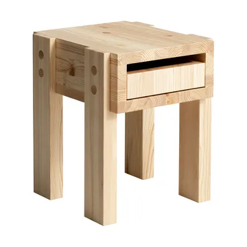 003 Stilts Side Table Beistelltisch - Matt geöltes Wachs Kiefer 40x36x45 cm - Vaarnii