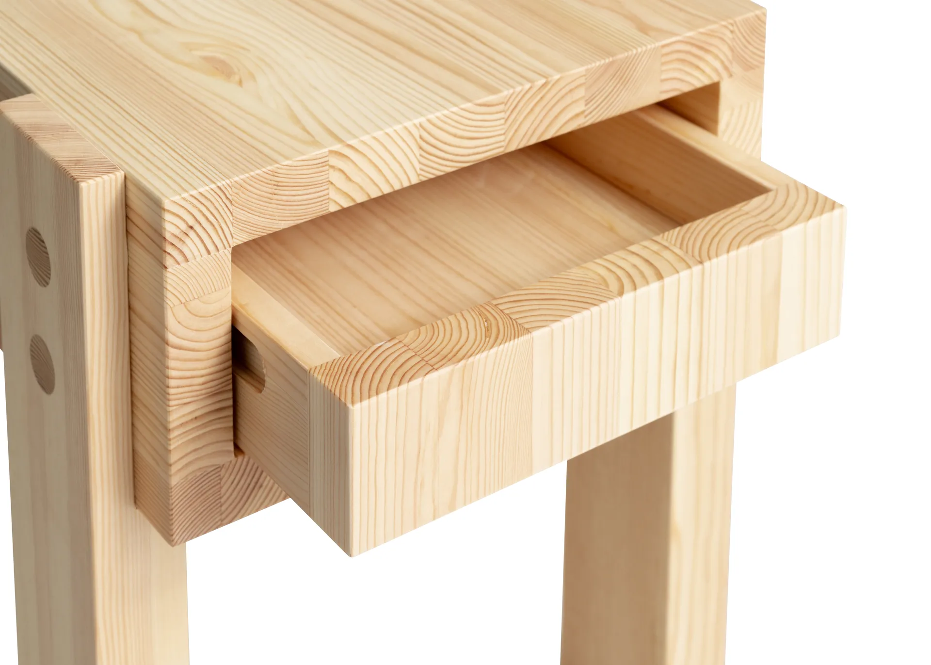 003 Stilts Side Table Beistelltisch, Matt geöltes Wachs Kiefer 40x36x45 cm Vaarnii